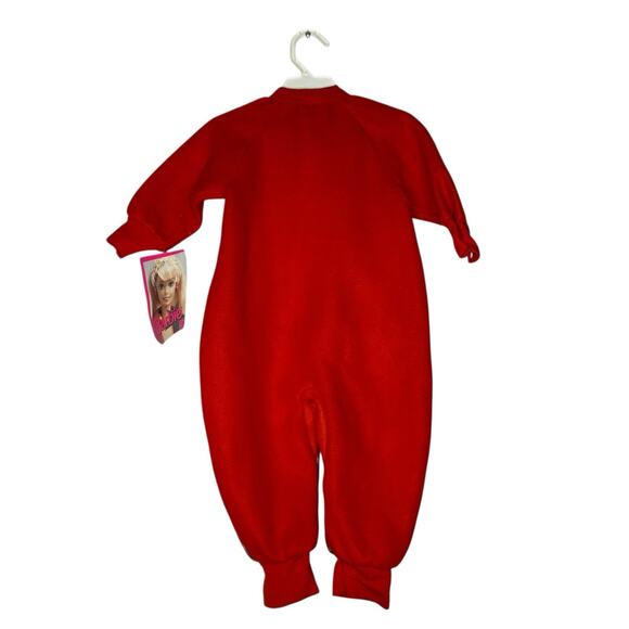 Barbie Toddler Girls VINTAGE 1993 Holiday Pajama Zip up Sleeper Size 2 New w Tag - Picture 2 of 9